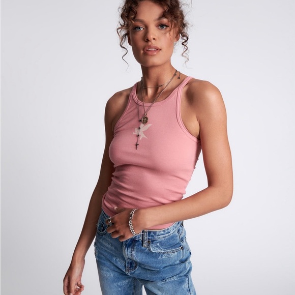 ONE TEASPOON Bower Bird Singlet in Flamingo Pink! - Picture 2 of 4